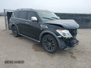 2018 Nissan Armada Platinum with VIN JN8AY2NF8J9333263, listed as a IAAI auction lot 41486915 with 126,536 mi miles. Bid and sale history available at carsss.com. Image 1.