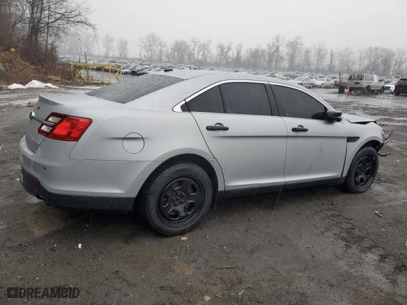 2014 Ford Sedan Police Interceptor with VIN 1FAHP2MK3EG122362, listed as a Copart auction lot 43003425 with 195,663 mi miles and Salvage Title. Bid and sale history available at carsss.com. Image 3.