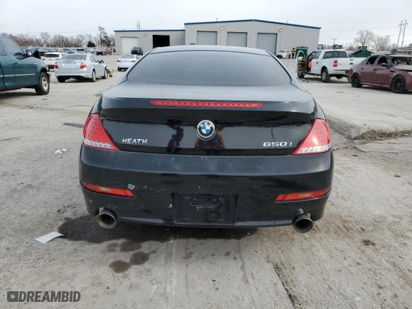 2009 BMW 6 Series 650i with VIN WBAEA53539CV92557, listed as a Copart auction lot 88932905 with 139,711 mi miles and Salvage Title. Bid and sale history available at carsss.com. Image 6.