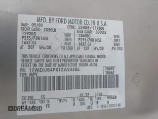 2001 Ford Explorer Eddie Bauer z VIN 1FMDU84PX1ZA24486, wystawiony jako IAAI lot #42533270 z przebiegiem 152 550 mil mil oraz . Historia ofert i sprzedaży dostępna na DreamBid. Obrazek 9.