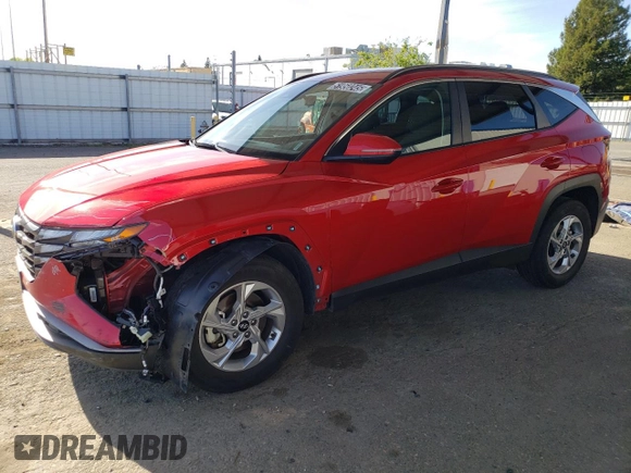 2023 Hyundai Tucson SEL with VIN 5NMJBCAE0PH216547, listed as a Copart auction lot 51950245 with 53,890 mi miles and Salvage Title. Bid and sale history available at carsss.com. Image 1.