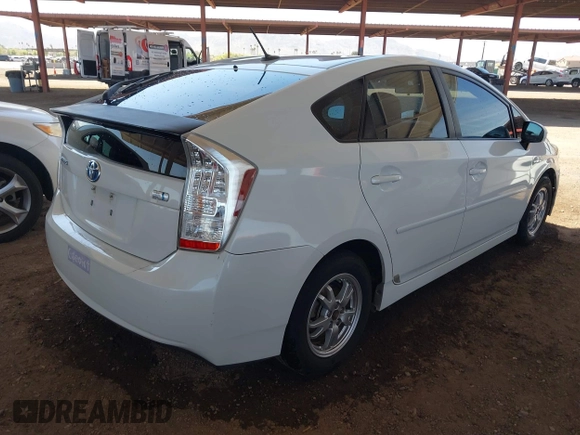 2010 Toyota Prius II with VIN JTDKN3DU6A0107841, listed as a IAAI auction lot 41907477 with 169,554 mi miles. Bid and sale history available at carsss.com. Image 4.