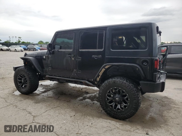 2014 Jeep Wrangler Unlimited Rubicon X with VIN 1C4HJWFG0EL142071, listed as a Copart auction lot 56187575 with 110,597 mi miles and Salvage title. Bid and sale history available at DreamBid. Image 2.