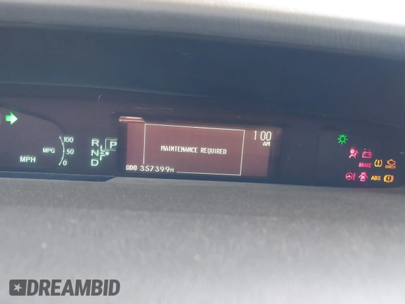 2012 Toyota Prius with VIN JTDKN3DP2C3016321, listed as a IAAI auction lot 42078643 with 357,399 mi miles and . Bid and sale history available at DreamBid. Image 7.