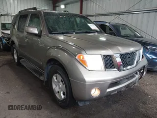 2005 Nissan Pathfinder LE with VIN 5N1AR18U55C706261, listed as a IAAI auction lot 42612835 with 205,566 mi miles and . Bid and sale history available at DreamBid. Image 1.