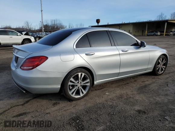 2017 Mercedes-Benz C with VIN NJ1266E, listed as a Copart auction lot 47174515 with Not provided miles and Salvage title. Bid and sale history available at DreamBid. Image 3.