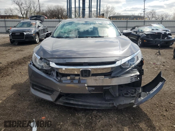 2017 Honda Civic LX with VIN 19XFC2F55HE034793, listed as a Copart auction lot 51168315 with Not Provided miles and Salvage Title. Bid and sale history available at DreamBid. Image 5.
