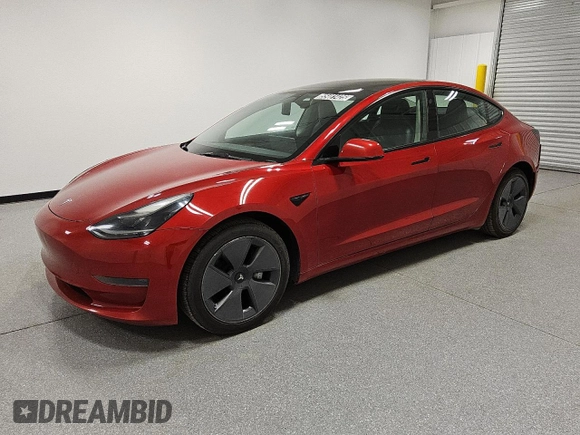 2023 Tesla Model 3 with VIN 5YJ3E1EA3PF452543, listed as a Copart auction lot 55481425 with 97,399 mi miles and Clean Title. Bid and sale history available at DreamBid. Image 1.