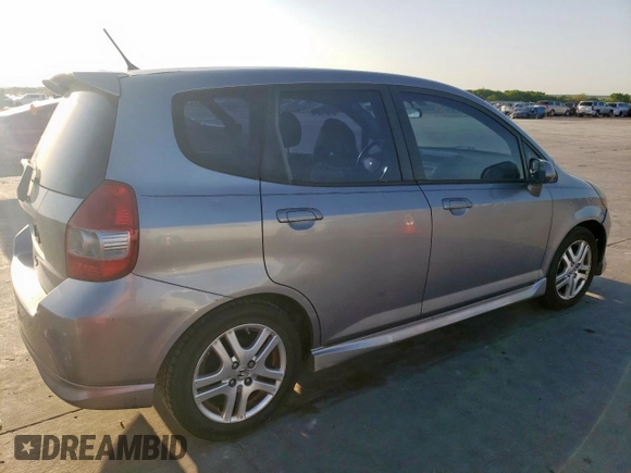 2008 Honda Fit Sport with VIN JHMGD37658S029278, listed as a Copart auction lot 52564595 with 151,073 mi miles and Salvage Title. Bid and sale history available at carsss.com. Image 3.