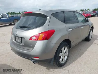 2009 Nissan Murano S with VIN JN8AZ18U59W000839, listed as a IAAI auction lot 42142054 with 181,766 mi miles. Bid and sale history available at carsss.com. Image 4.