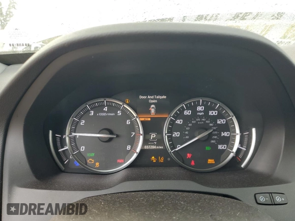2017 Acura MDX Sport Hybrid w/Advance Pkg with VIN 5FRYD7H71HB000473, listed as a Copart auction lot 78446814 with 37,284 mi miles and Salvage Title. Bid and sale history available at carsss.com. Image 9.