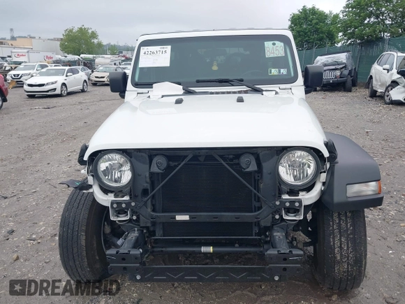 2021 Jeep Wrangler Unlimited Sport S with VIN 1C4HJXDG1MW850478, listed as a IAAI auction lot 42263715 with 31,284 mi miles and . Bid and sale history available at DreamBid. Image 12.