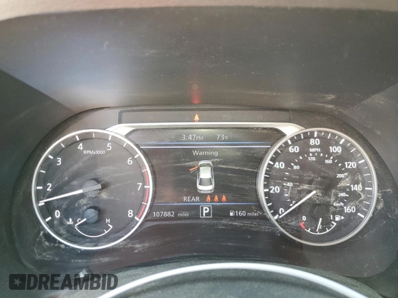 2020 Nissan Sentra SV with VIN 3N1AB8CV1LY256231, listed as a Copart auction lot 52805675 with 107,882 mi miles and Salvage Title. Bid and sale history available at carsss.com. Image 9.