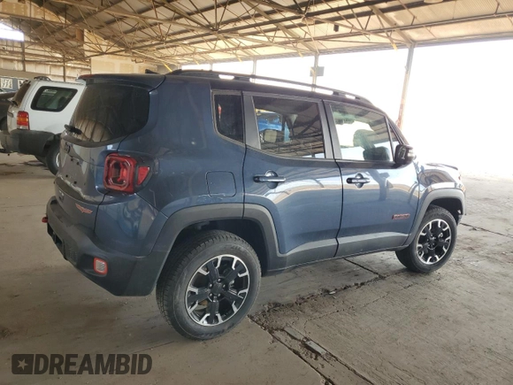 2023 Jeep Renegade Trailhawk with VIN ZACNJDC17PPP24879, listed as a Copart auction lot 63214175 with 7,553 mi miles and Clean title. Bid and sale history available at DreamBid. Image 3.