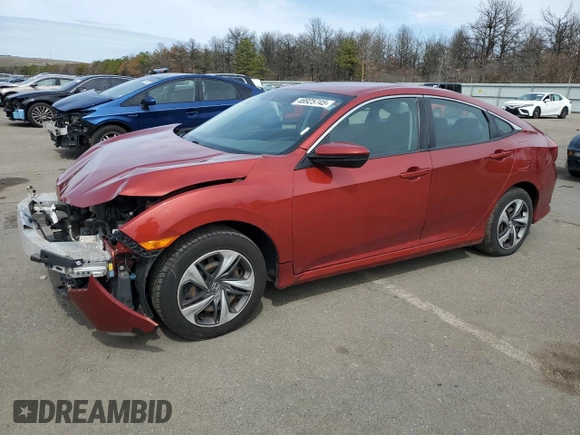 2019 Honda Civic Sedan LX with VIN 19XFC2F69KE026826, listed as a Copart auction lot 46925745 with 112,561 mi miles and Salvage Title. Bid and sale history available at carsss.com. Image 1.