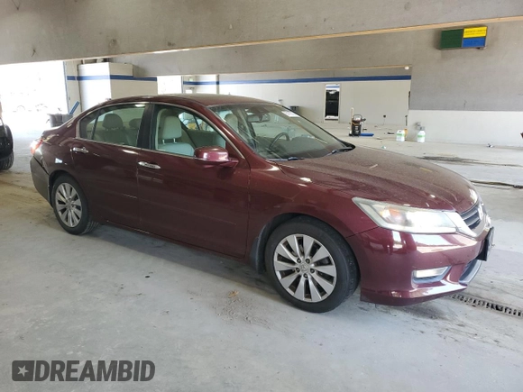2013 Honda Accord Sdn EX-L with VIN 1HGCR2F8XDA176681, listed as a Copart auction lot 54115705 with 219,518 mi miles and Salvage Title. Bid and sale history available at carsss.com. Image 4.