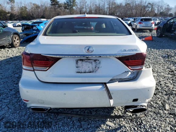 2015 Lexus LS 460 L with VIN JTHGL5EF8F5054334, listed as a Copart auction lot 87248924 with 167,791 mi miles and Salvage title. Bid and sale history available at DreamBid. Image 6.