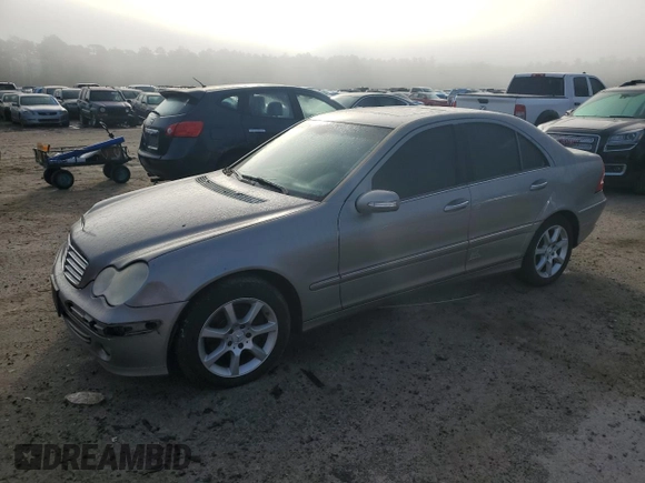 2007 Mercedes-Benz C 280 Luxury with VIN WDBRF54H07F857329, listed as a Copart auction lot 85260294 with 185,344 mi miles and Salvage title. Bid and sale history available at DreamBid. Image 1.