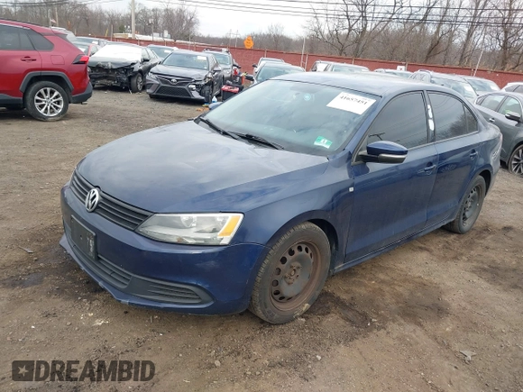 2012 Volkswagen Jetta Sedan SE w/Convenience & Sunroof PZEV with VIN 3VWBP7AJ7CM041809, listed as a IAAI auction lot 41657451 with 126,474 mi miles. Bid and sale history available at carsss.com. Image 2.