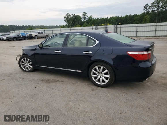 2008 Lexus LS 460 with VIN JTHBL46F885064674, listed as a Copart auction lot 59436135 with 82,197 mi miles and Salvage title. Bid and sale history available at DreamBid. Image 2.