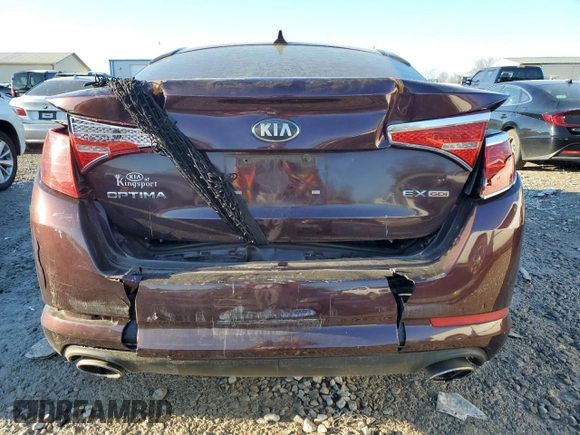 2013 Kia Optima EX with VIN 5XXGN4A76DG110140, listed as a Copart auction lot 88963685 with 212,620 mi miles and Clean Title. Bid and sale history available at carsss.com. Image 6.