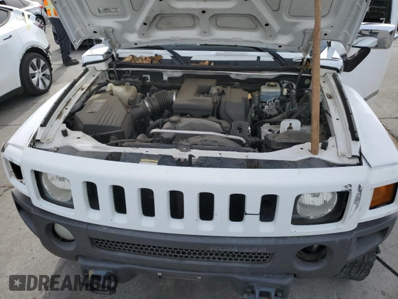 2007 Hummer H3 SUV with VIN 5GTDN13E178115646, listed as a Copart auction lot 80996834 with 160,478 mi miles and Salvage Title. Bid and sale history available at carsss.com. Image 12.