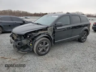 2019 Dodge Journey Crossroad with VIN 3C4PDCGG5KT803612, listed as a Copart auction lot 48230575 with 91,284 mi miles and Salvage Title. Bid and sale history available at DreamBid. Image 1.