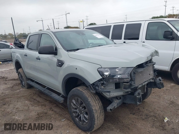 2021 Ford Ranger XL with VIN 1FTER4EH5MLD16886, listed as a IAAI auction lot 41017206 with 54,496 mi miles. Bid and sale history available at carsss.com. Image 1.