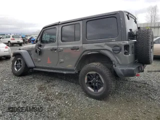 2018 Jeep Wrangler Unlimited Rubicon with VIN 1C4HJXFNXJW196460, listed as a Copart auction lot 49681715 with 71,187 mi miles and Salvage title. Bid and sale history available at DreamBid. Image 2.