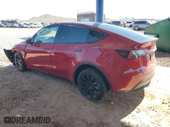 2022 Tesla Model Y Long Range z VIN 7SAYGDEE3NF436119, wystawiony jako Copart lot #54892115 z przebiegiem 27 054 mil mil oraz Szkody całkowita. Historia ofert i sprzedaży dostępna na DreamBid. Obrazek 2.