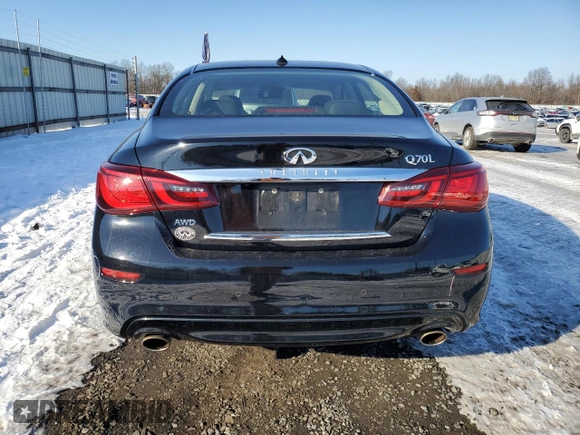 2019 Infiniti Q70 Luxe с VIN JN1BY1PR0KM725592, выставлен на аукционе Copart как лот 42179145 с пробегом 109 493 миль миль и Списание • Salvage title. История ставок и продаж доступна на DreamBid. Изображение 6.