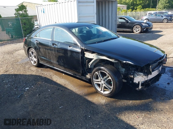 2015 Mercedes-Benz CLS 400 with VIN WDDLJ6HB3FA153077, listed as a IAAI auction lot 42537583 with 56,404 mi miles and . Bid and sale history available at DreamBid. Image 1.