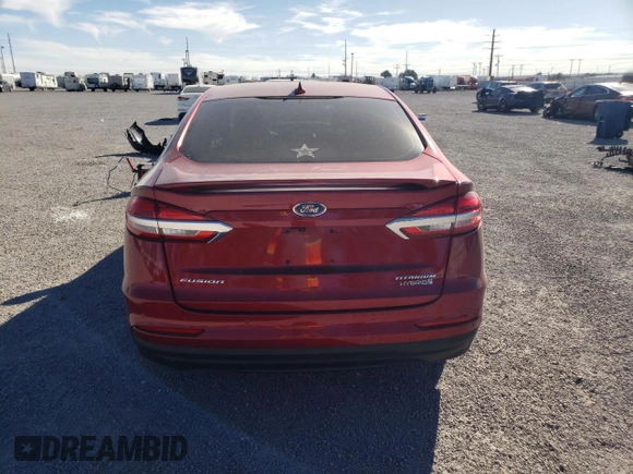 2019 Ford Fusion Hybrid Titanium with VIN 3FA6P0RU6KR273786, listed as a Copart auction lot 39203213 with 39,615 mi miles. Bid and sale history available at carsss.com. Image 6.