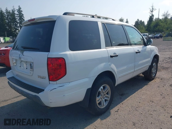 2005 Honda Pilot EX-L z VIN 2HKYF18515H524324, wystawiony jako IAAI lot #42572377 z przebiegiem 248 899 mil mil oraz . Historia ofert i sprzedaży dostępna na DreamBid. Obrazek 4.