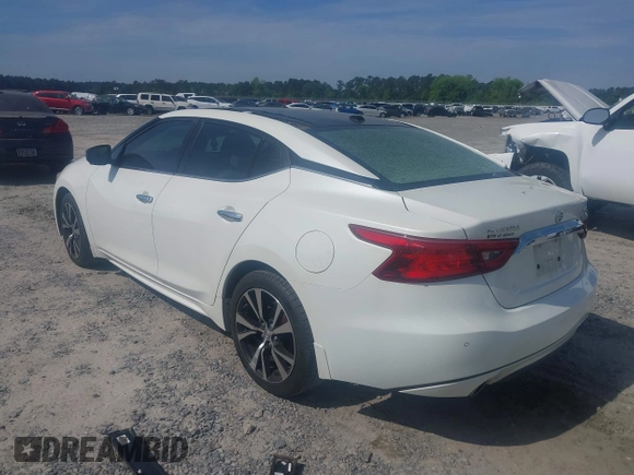 2017 Nissan Maxima SR with VIN 1N4AA6AP7HC453242, listed as a IAAI auction lot 42169056 with 104,881 mi miles and . Bid and sale history available at DreamBid. Image 3.