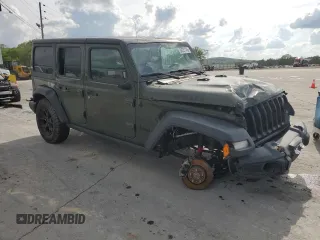 2021 Jeep Wrangler Unlimited Willys с VIN 1C4HJXDG9MW740262, выставлен на аукционе Copart как лот 54051745 с пробегом Не указан миль и Списание • Salvage title. История ставок и продаж доступна на DreamBid. Изображение 4.