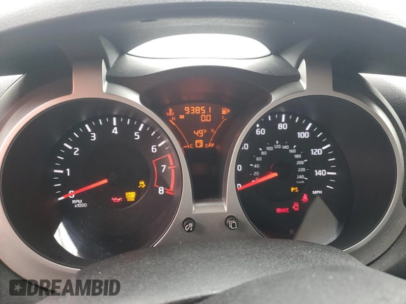 2012 Nissan Juke SV with VIN JN8AF5MR3CT113988, listed as a Copart auction lot 86507634 with 93,851 mi miles and Clean Title. Bid and sale history available at carsss.com. Image 9.