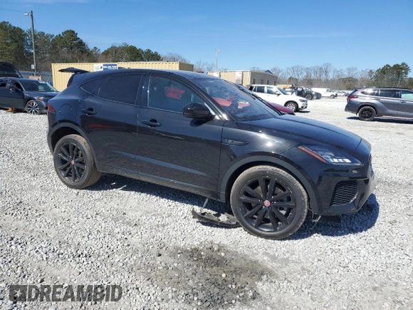 2020 Jaguar E-Pace R-Dynamic SE with VIN SADFL2GX1L1Z79952, listed as a Copart auction lot 46471935 with 50,697 mi miles and Salvage Title. Bid and sale history available at DreamBid. Image 4.