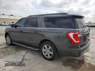 2021 Ford Expedition Max XLT with VIN 1FMJK1HT0MEA73845, listed as a Copart auction lot 55335385 with 57,420 mi miles and Salvage title. Bid and sale history available at DreamBid. Image 2.