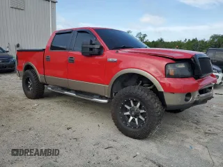 2006 Ford F-150 XLT with VIN 1FTPW14556KB84762, listed as a Copart auction lot 59753685 with 219,242 mi miles and Salvage title. Bid and sale history available at DreamBid. Image 4.