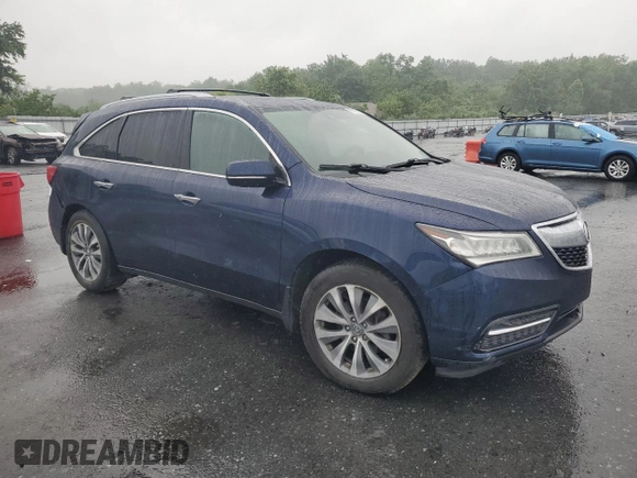 2015 Acura MDX Technology with VIN 5FRYD4H43FB002890, listed as a Copart auction lot 60710895 with 148,598 mi miles and Salvage title. Bid and sale history available at DreamBid. Image 4.