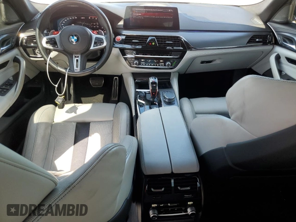 2020 BMW M5 Competition with VIN WBSJF0C0XLCD33495, listed as a Copart auction lot 69428704 with 32,921 mi miles and Salvage Title. Bid and sale history available at carsss.com. Image 8.