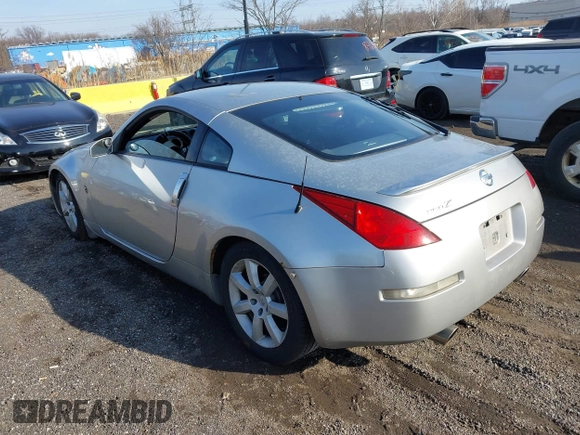 2004 Nissan 350Z Touring with VIN JN1AZ34E94T050033, listed as a IAAI auction lot 41652568 with 120,955 mi miles. Bid and sale history available at carsss.com. Image 3.