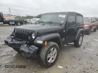 2019 Jeep Wrangler Sport S z VIN 1C4GJXAG4KW632368, wystawiony jako Copart lot #81509054 z przebiegiem 46 768 mil mil oraz Szkoda całkowita • Salvage title. Historia ofert i sprzedaży dostępna na DreamBid. Obrazek 1.