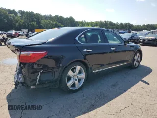 2012 Lexus LS 460 with VIN JTHBL5EF5C5113149, listed as a Copart auction lot 62555505 with 122,359 mi miles and Salvage title. Bid and sale history available at DreamBid. Image 3.