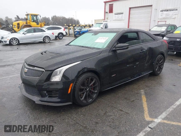 2019 Cadillac ATS-V with VIN 1G6AL1RY7K0126923, listed as a IAAI auction lot 41527035 with 18,067 mi miles and . Bid and sale history available at carsss.com. Image 2.