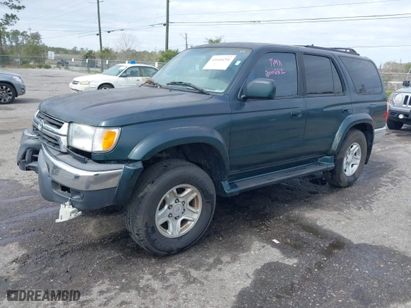2001 Toyota 4Runner SR5 with VIN JT3GN86R610200682, listed as a IAAI auction lot 41660291 with 248,865 mi miles. Bid and sale history available at carsss.com. Image 2.