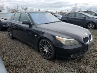 2006 BMW 5 Series 525i with VIN WBANE53586CK82341, listed as a Copart auction lot 49351205 with 184,079 mi miles and Salvage Title. Bid and sale history available at DreamBid. Image 4.