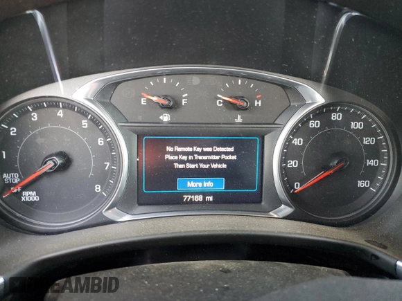 2021 Chevrolet Equinox LT with VIN 2GNAXUEV2M6125369, listed as a Copart auction lot 63131484 with 77,168 mi miles and Salvage title. Bid and sale history available at DreamBid. Image 9.