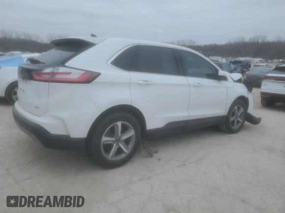 2021 Ford Edge SEL with VIN 2FMPK4J98MBA36614, listed as a Copart auction lot 44754445 with 0 mi miles and Salvage Title. Bid and sale history available at carsss.com. Image 3.